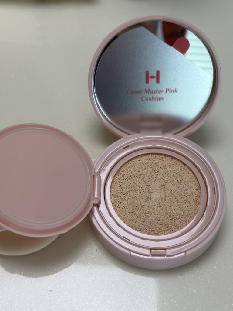 힌스 (hince) 커버 마스터 핑크 쿠션 [SPF40/PA++] [21 퓨어 아이보리] review image