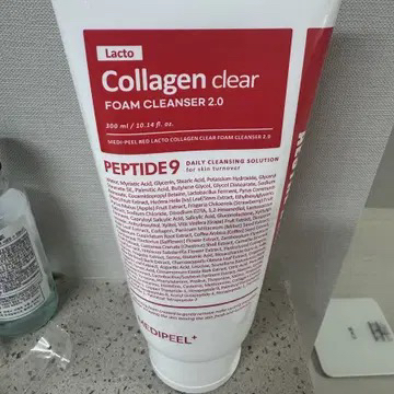 红色乳酸胶原蛋白清洁泡沫洁面乳2.0的真实用户使用照片