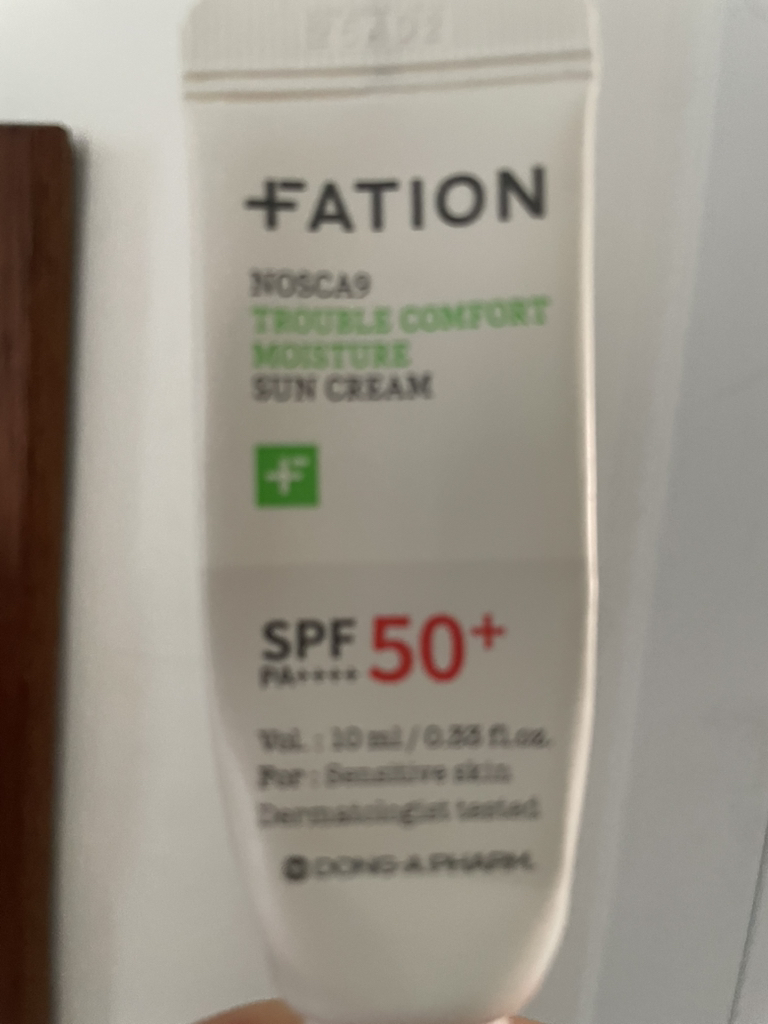 파티온 (FATION) 노스카나인 트러블 컴포트 수분 선크림 [SPF50+/PA++++] review image