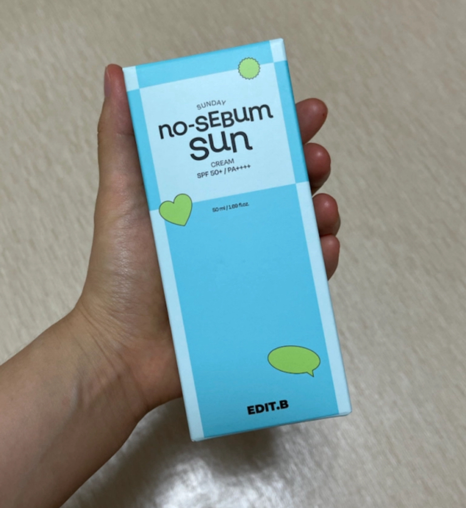 에딧비 (EDIT.B) 선데이 노세범 선크림 [SPF50+/PA++++] review image