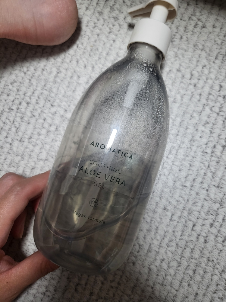 舒缓芦荟凝胶的真实用户使用照片
