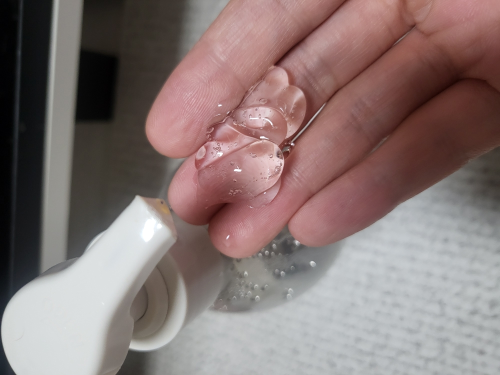 舒缓芦荟凝胶的真实用户使用照片