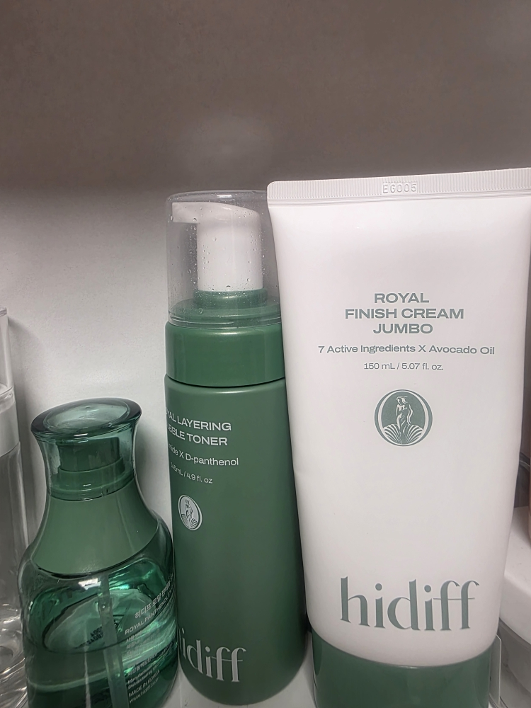 皇家分层泡沫爽肤水的真实用户使用照片