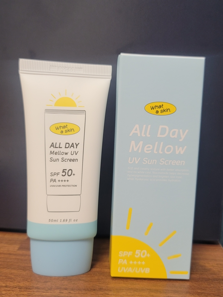 와더스킨 (Whataskin) 올데이 멜로우 유브이 선크림 [SPF50+/PA++++] review image