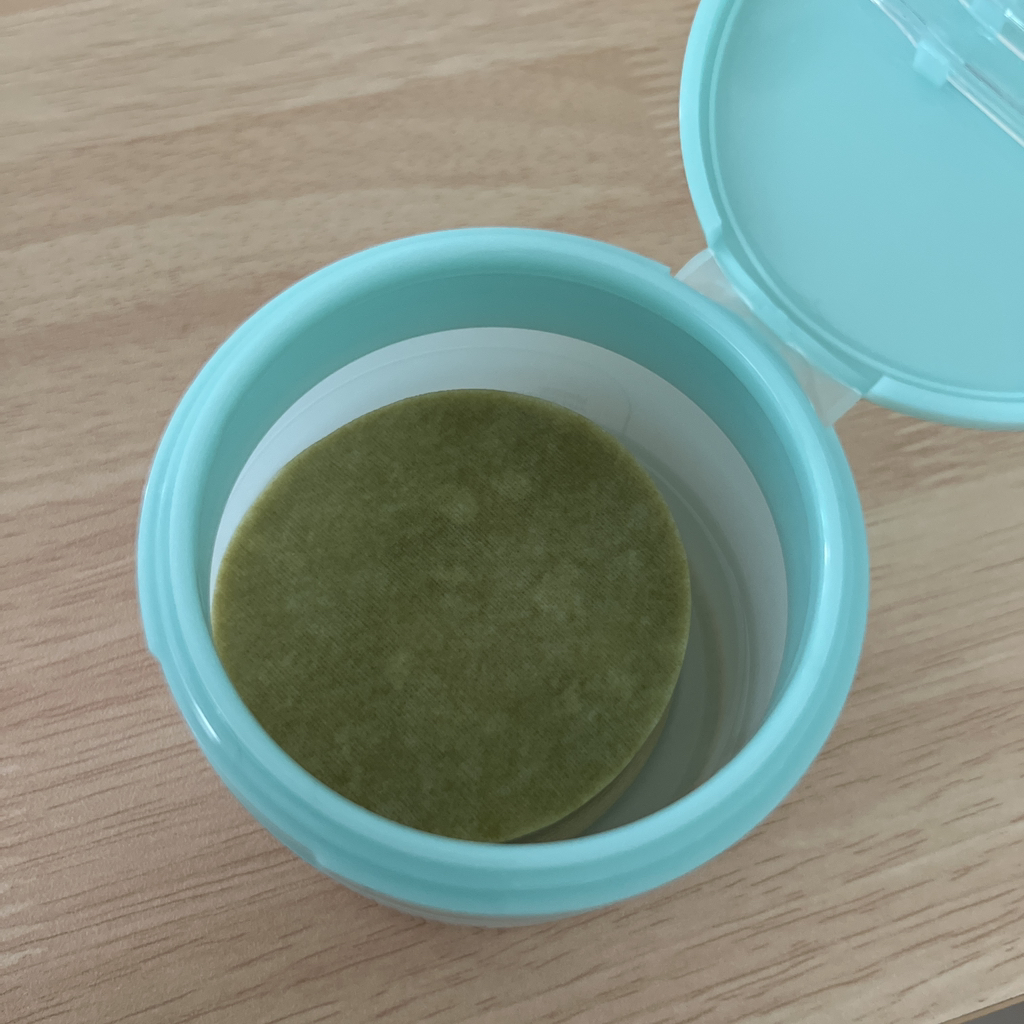 1号西瓜制成的绿色垫子的真实用户使用照片