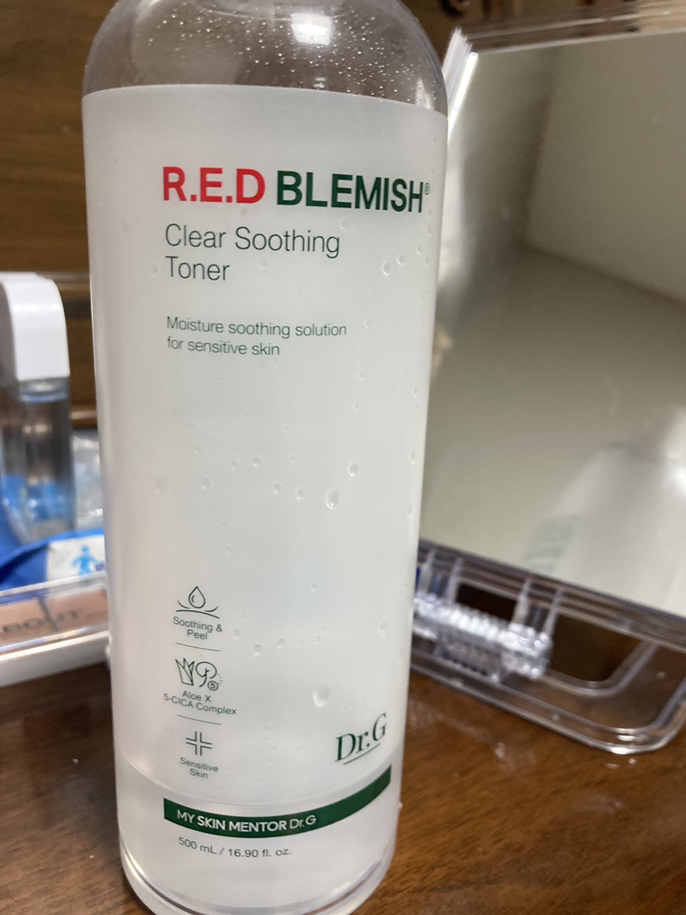 红色痘印清洁舒缓爽肤水的真实用户使用照片