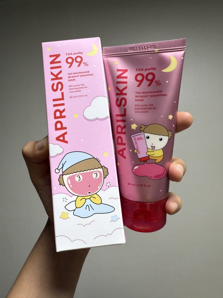 에이프릴스킨 (APRILSKIN) TXA 99 나이트 랩핑마스크 review image