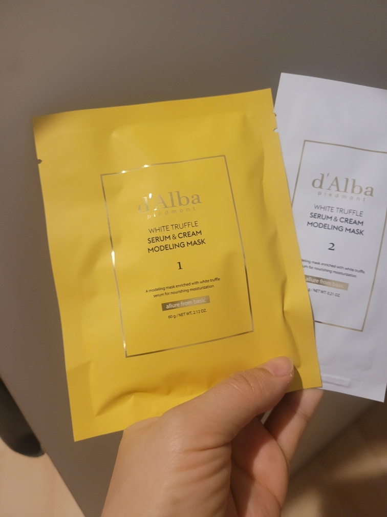 달바 (d'Alba) 화이트 트러플 세럼 앤 크림 모델링 마스크 [영양/보습] review image