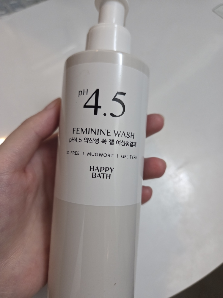 해피바스 (HAPPYBATH) PH4.5 약산성 여성청결제 [쑥] review image