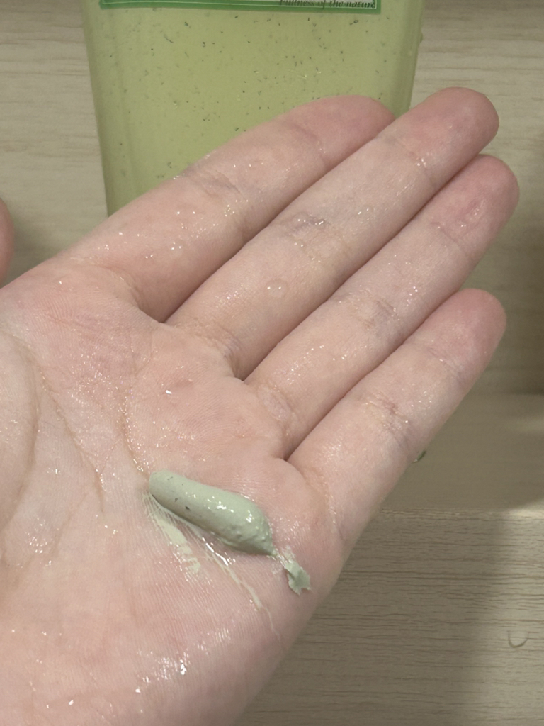 绿色番茄泥浆洁面膏的真实用户使用照片