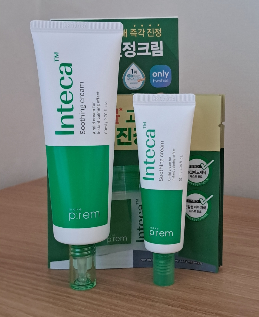 Inteca积雪草高效吸收镇静面霜的真实用户使用照片