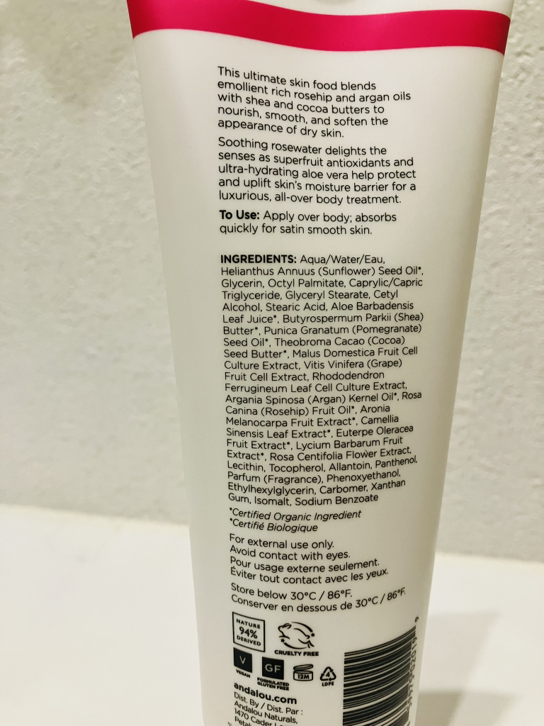 안달로우내추럴스 (Andalounaturals) 천송이 로즈 수딩 바디로션 review image