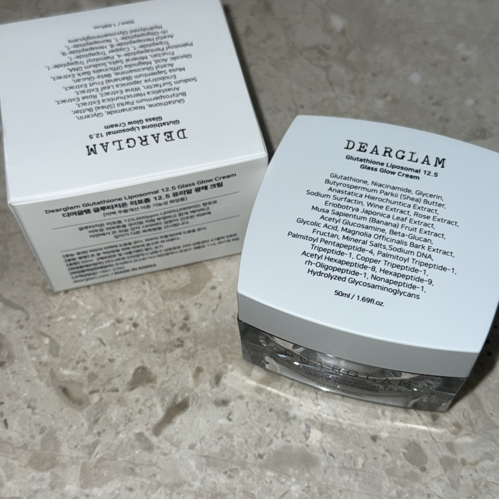 디어글램 (DEARGLAM) 글루타치온 리포좀 12.5 유리알 광채 크림 review image