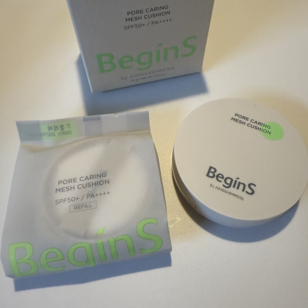 BeginSbyJUNGSAEMMOOL 孔雀护理网状垫 [SPF50+/ PA++++] [17 清透] common.review image