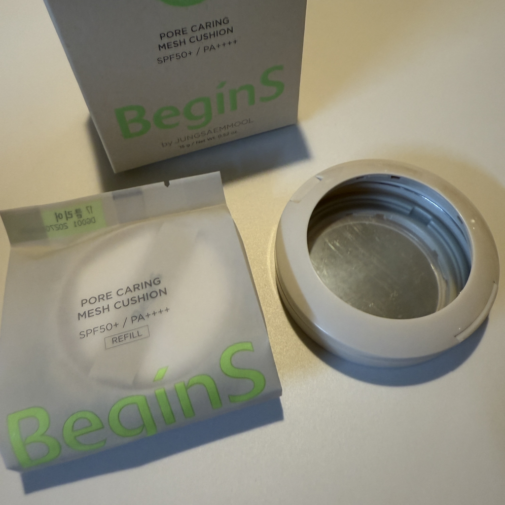 BeginSbyJUNGSAEMMOOL 孔雀护理网状垫 [SPF50+/ PA++++] [17 清透] common.review image