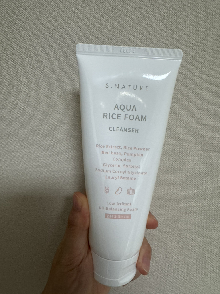 善自然水库大米弱酸性洗面奶的真实用户使用照片