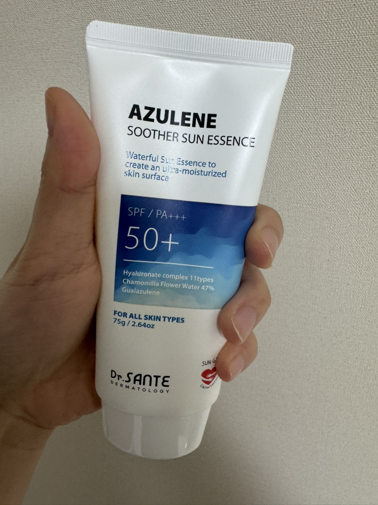 닥터상떼 (Dr.SANTE) 아줄렌 수더 선 에센스 [SPF50+/PA+++] review image