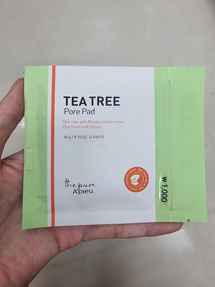 어퓨더퓨어 (A'pieuthepure) 더퓨어 티트리 모공패드 review image