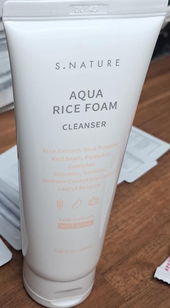 善自然水库大米弱酸性洗面奶的真实用户使用照片