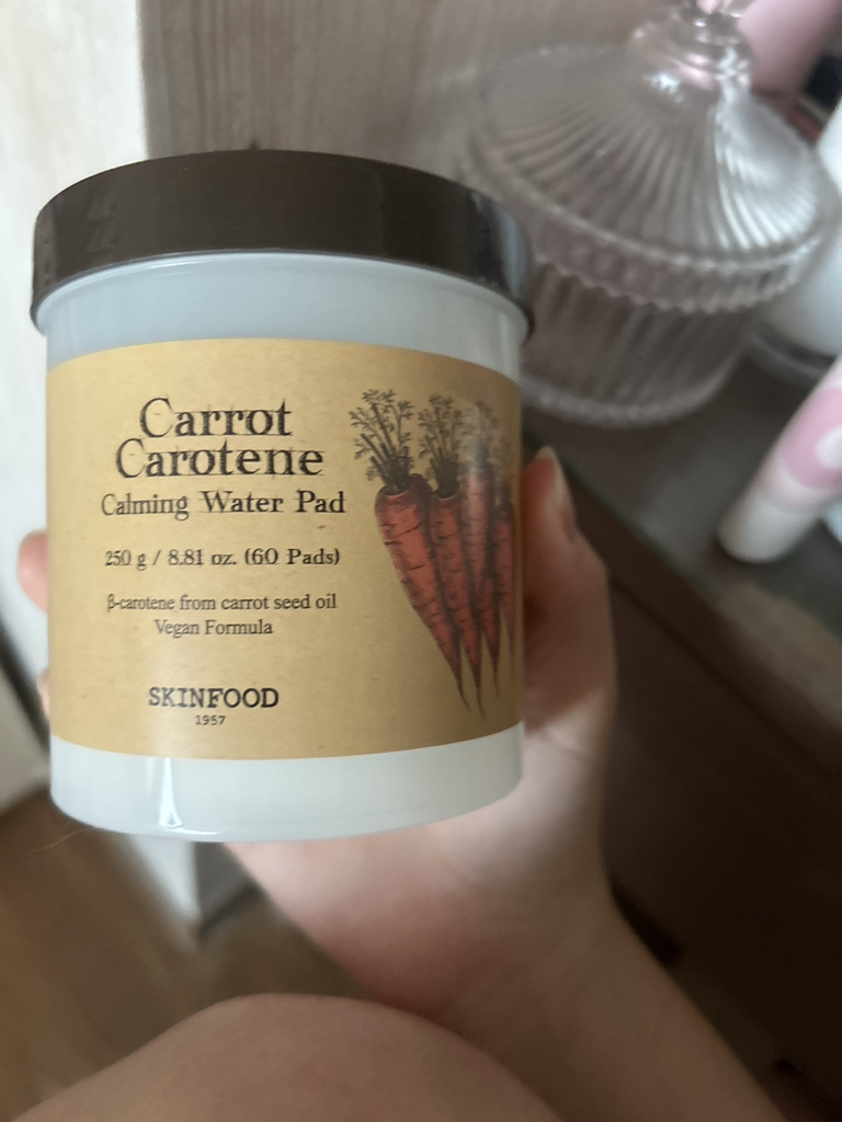 胡萝卜素卡明水化妆棉的真实用户使用照片