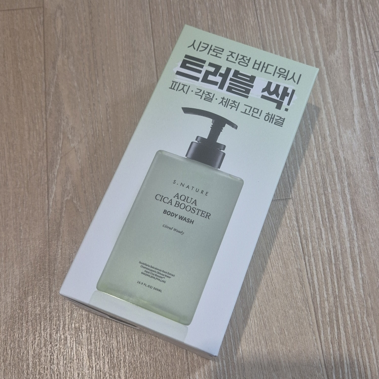 에스네이처 (S.NATURE) 아쿠아 시카 부스터 바디워시 review image