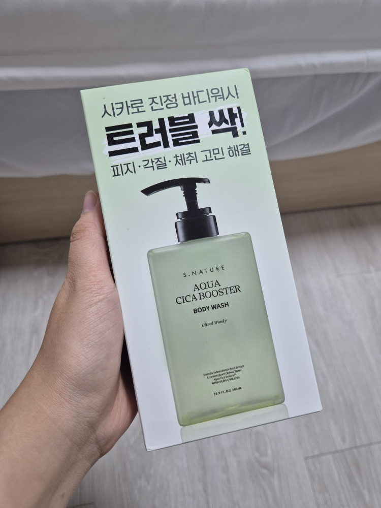 에스네이처 (S.NATURE) 아쿠아 시카 부스터 바디워시 review image