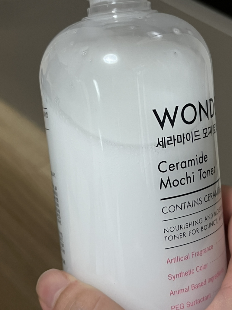 Wonder Ceramide Mochi Toner的真实用户使用照片
