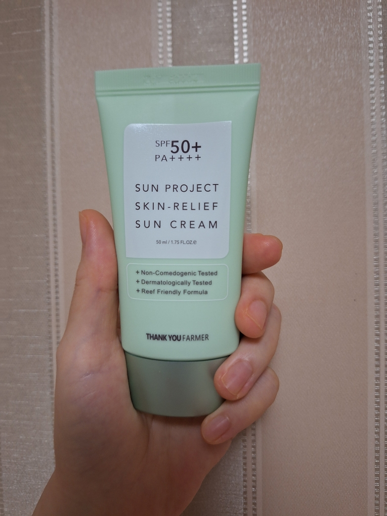땡큐파머 (THANKYOUFARMER) 선 프로젝트 스킨 릴리프 선 크림 [SPF50+/PA++++] review image