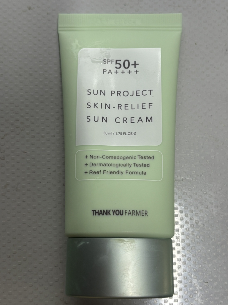 땡큐파머 (THANKYOUFARMER) 선 프로젝트 스킨 릴리프 선 크림 [SPF50+/PA++++] review image