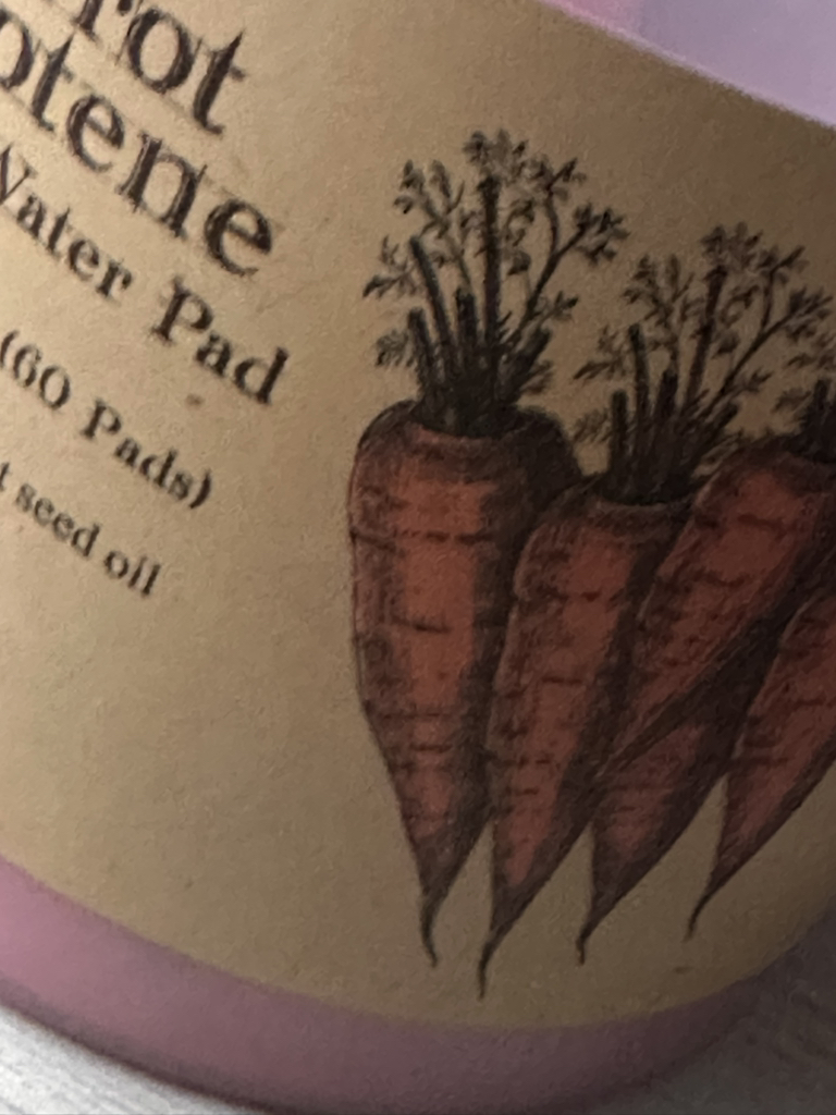 胡萝卜素卡明水化妆棉的真实用户使用照片