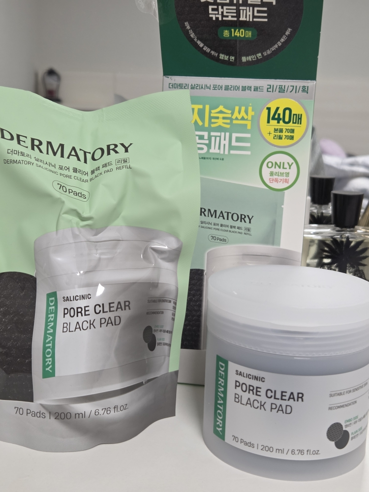 더마토리 (DERMATORY) 살리시닉 포어 클리어 블랙 패드 review image