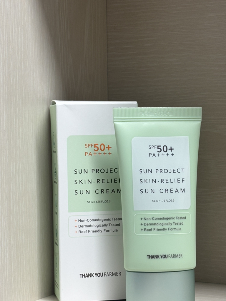 땡큐파머 (THANKYOUFARMER) 선 프로젝트 스킨 릴리프 선 크림 [SPF50+/PA++++] review image