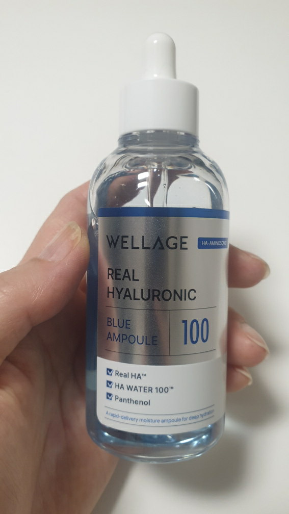 웰라쥬 (WELLAGE) 리얼 히알루로닉 블루 100 앰플 review image