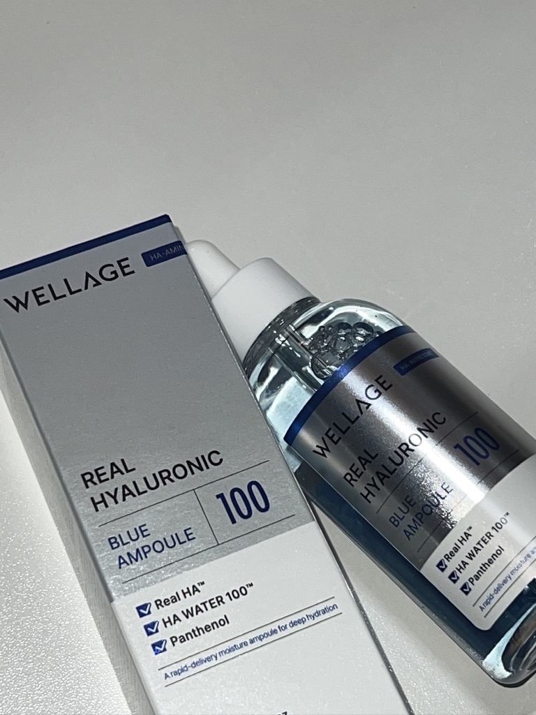 웰라쥬 (WELLAGE) 리얼 히알루로닉 블루 100 앰플 review image