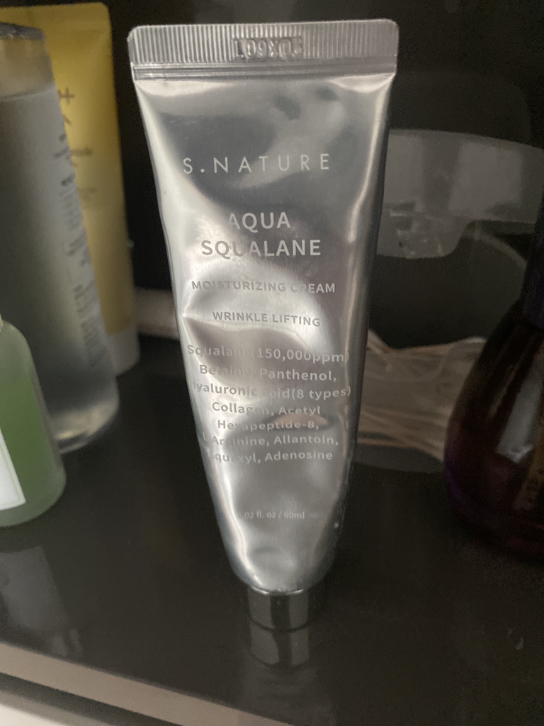 水库角鲨烷补水面霜的真实用户使用照片