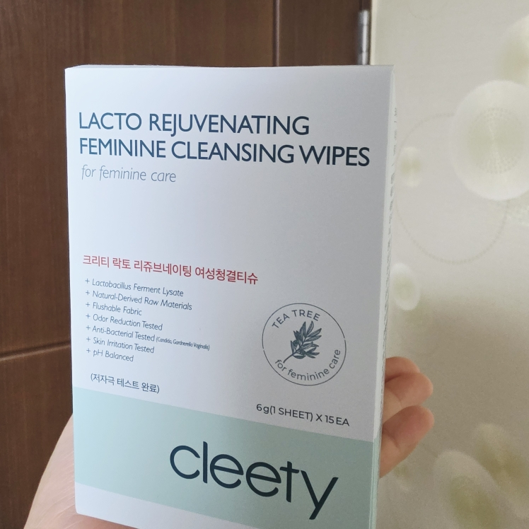 크리티 (cleety) 락토 리쥬브네이팅 여성청결티슈 [티트리] review image