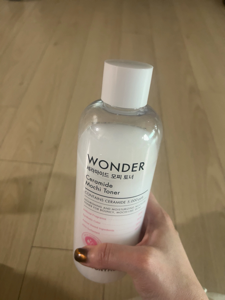 Wonder Ceramide Mochi Toner的真实用户使用照片