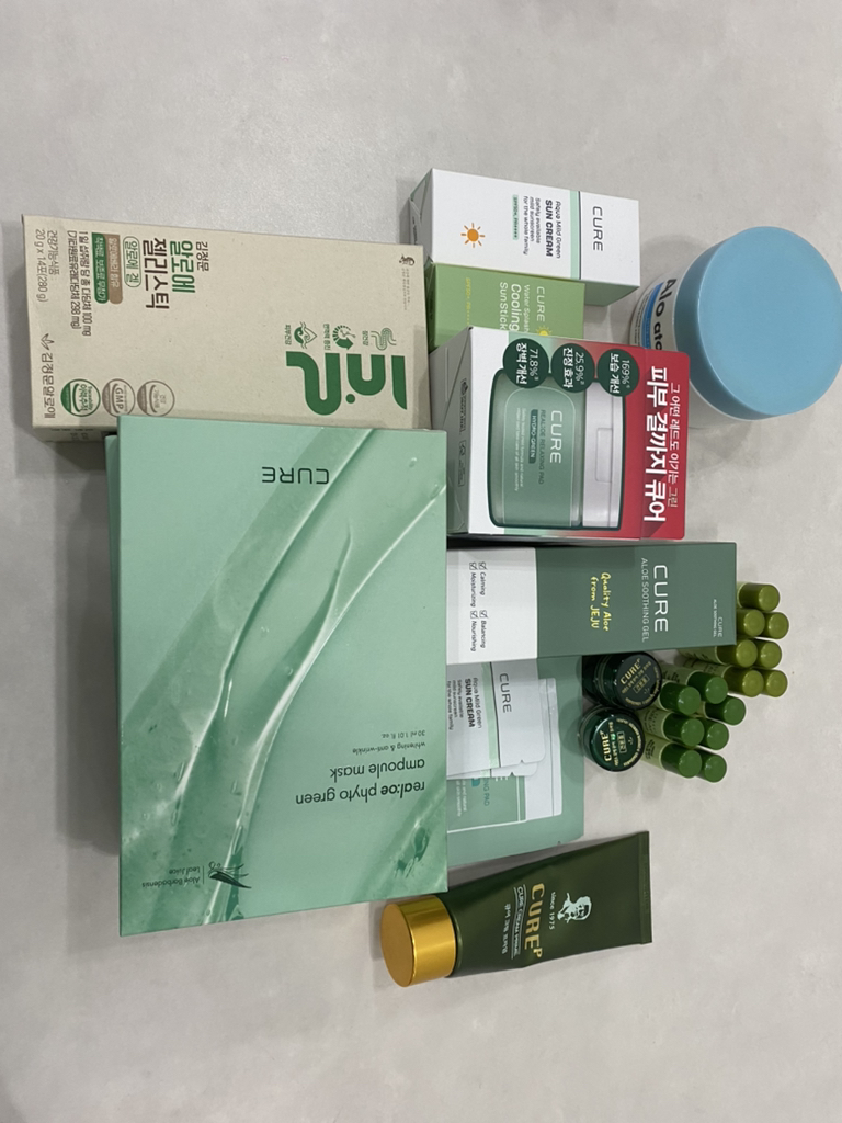 큐어 (CURE) 리 알로에 피토그린 앰플 마스크 review image