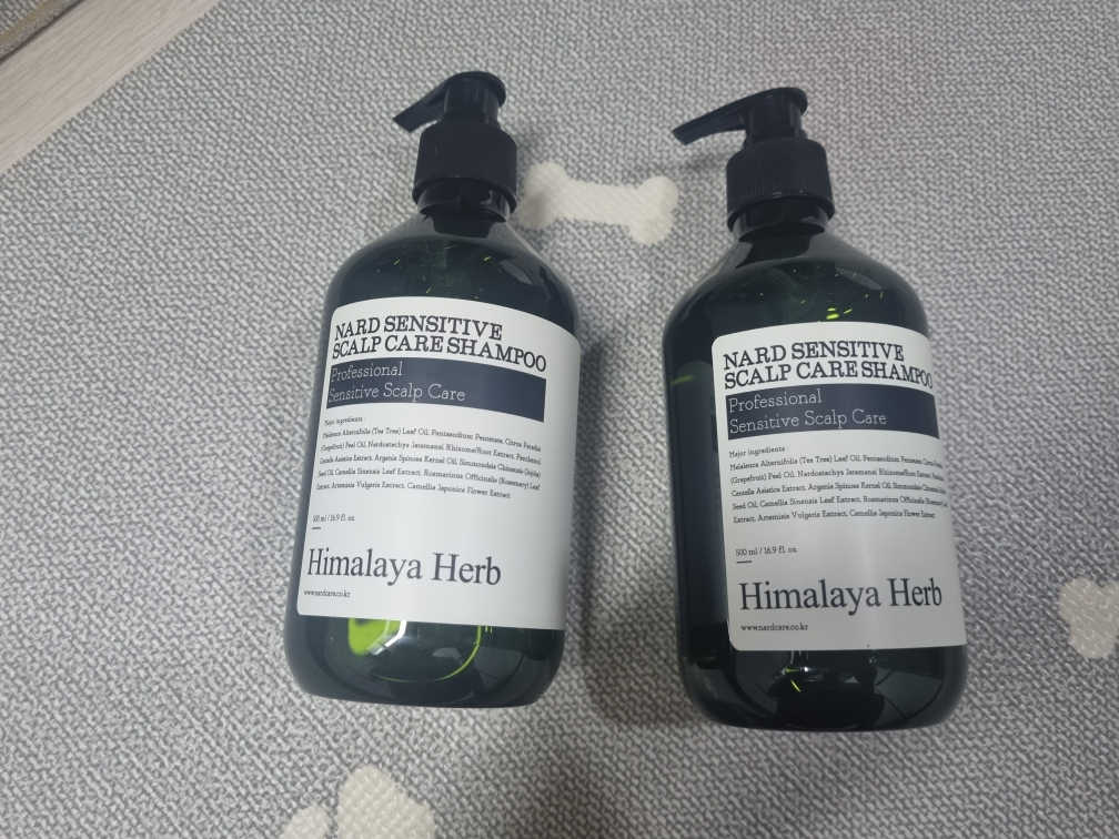 敏感性头皮护理洗发水的真实用户使用照片
