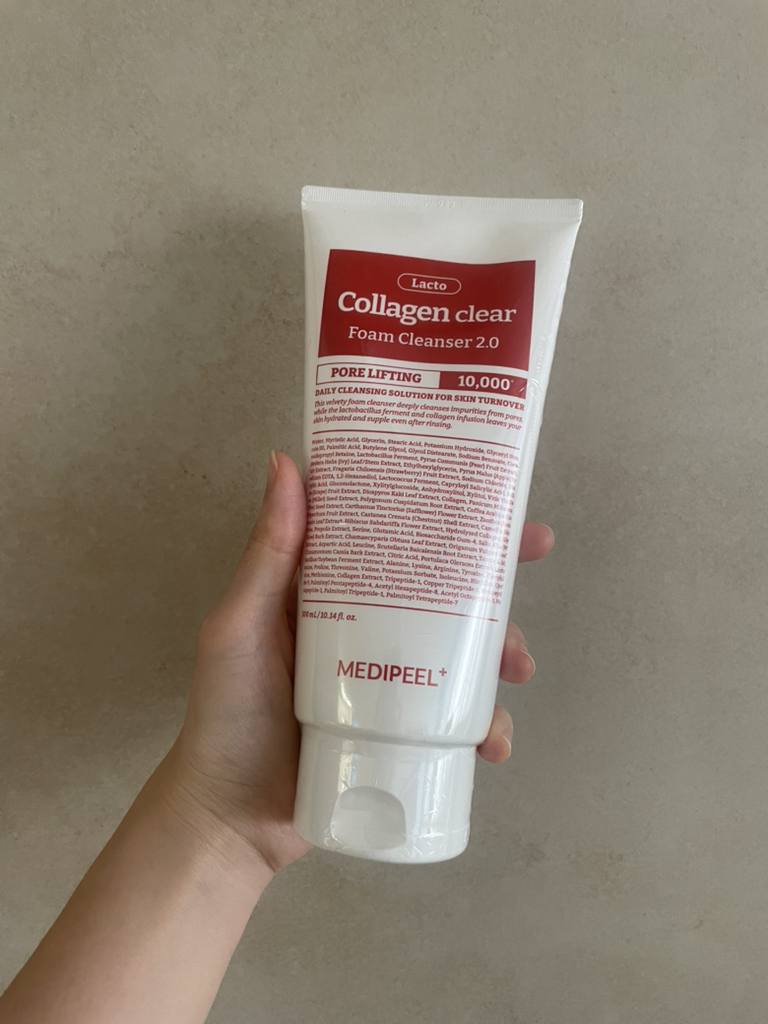 红色乳酸胶原蛋白清洁泡沫洁面乳2.0的真实用户使用照片