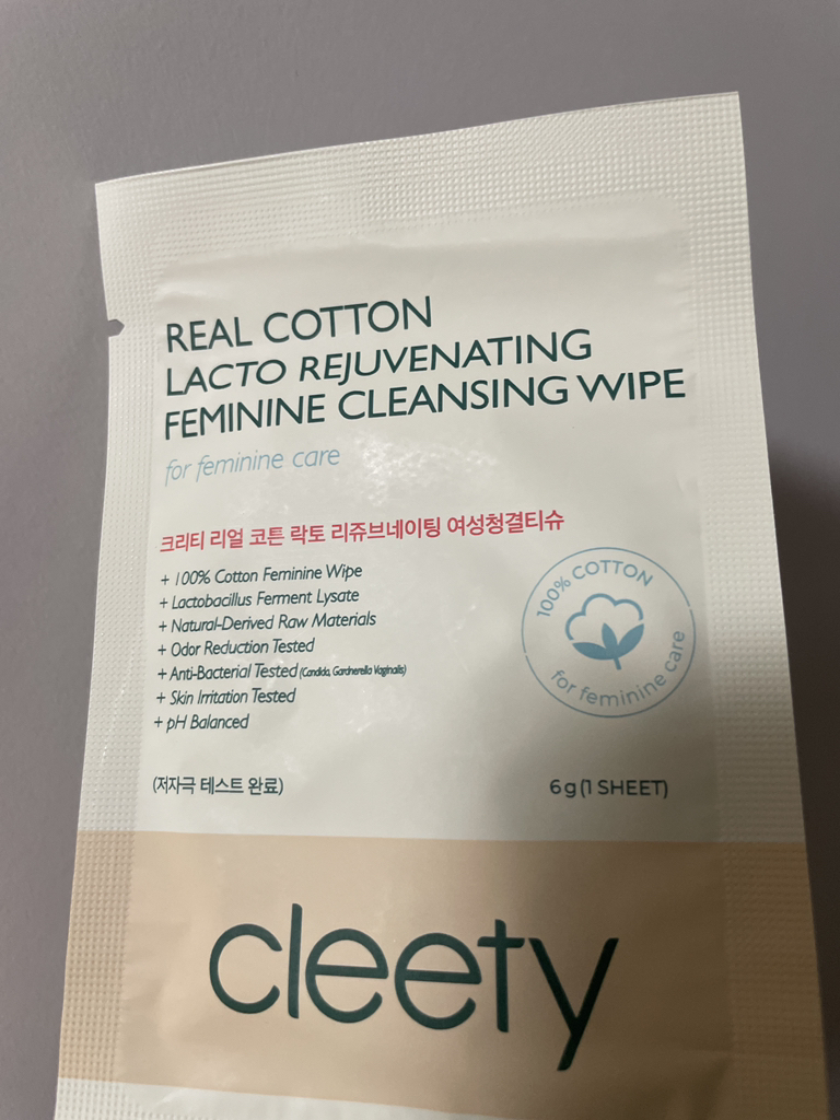 크리티 (cleety) 리얼 코튼 락토 리쥬브네이팅 여성청결티슈 [무향] review image