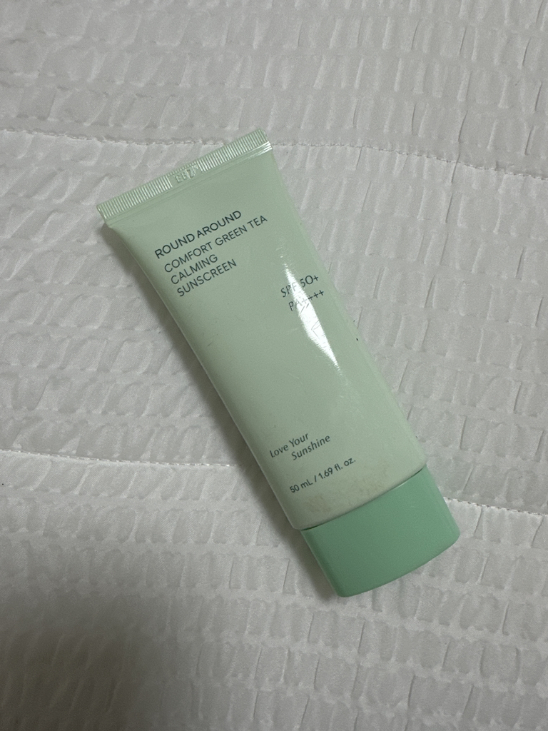 라운드어라운드 (ROUNDAROUND) 컴포트 그린티 수분 선크림 [SPF50+/PA++++] review image