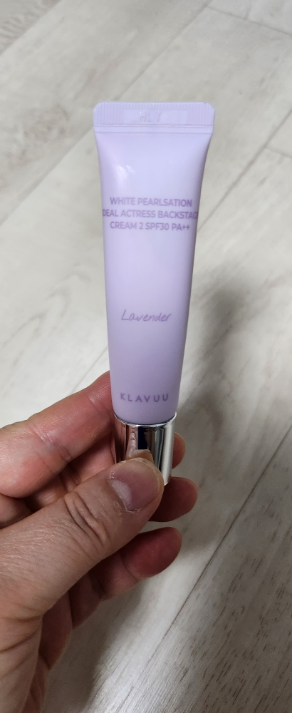 클라뷰 (KLAVUU) 화이트 펄세이션 아이디얼 액트리스 백스테이지 크림 [SPF30/PA++] [라벤더] review image