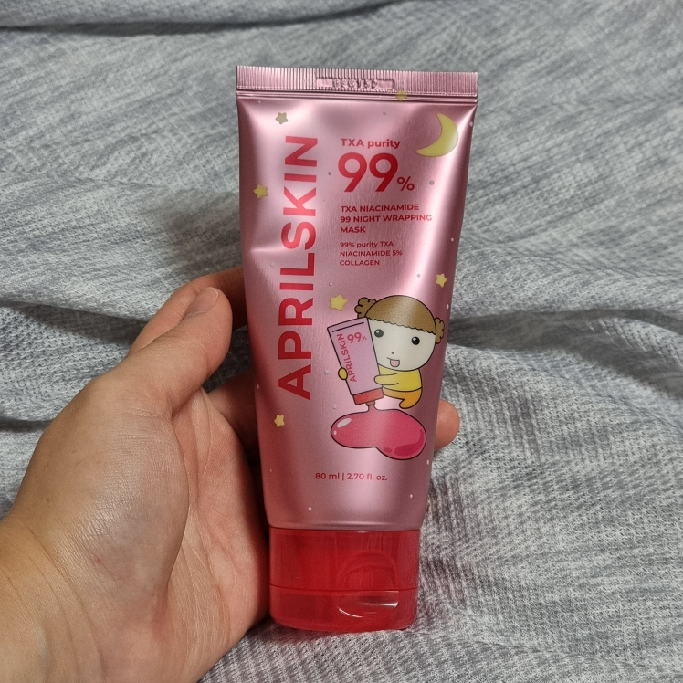 에이프릴스킨 (APRILSKIN) TXA 99 나이트 랩핑마스크 review image
