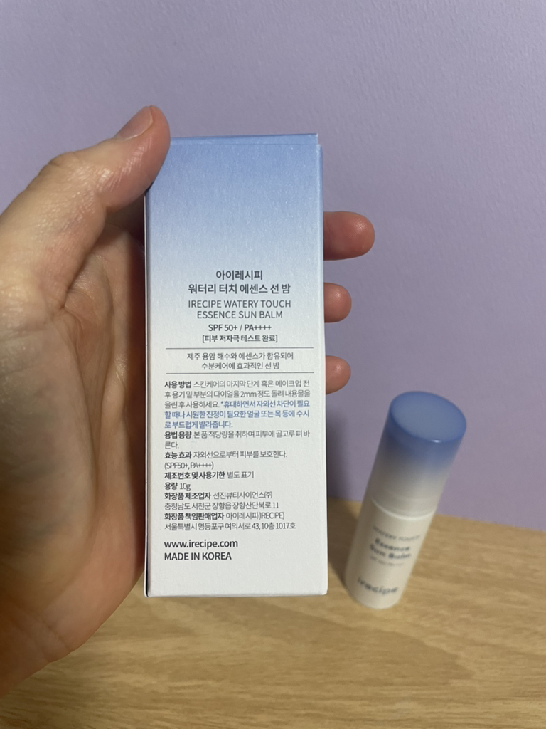 아이레시피 (irecipe) 워터리 터치 에센스 선 밤 [SPF50+/PA++++] review image