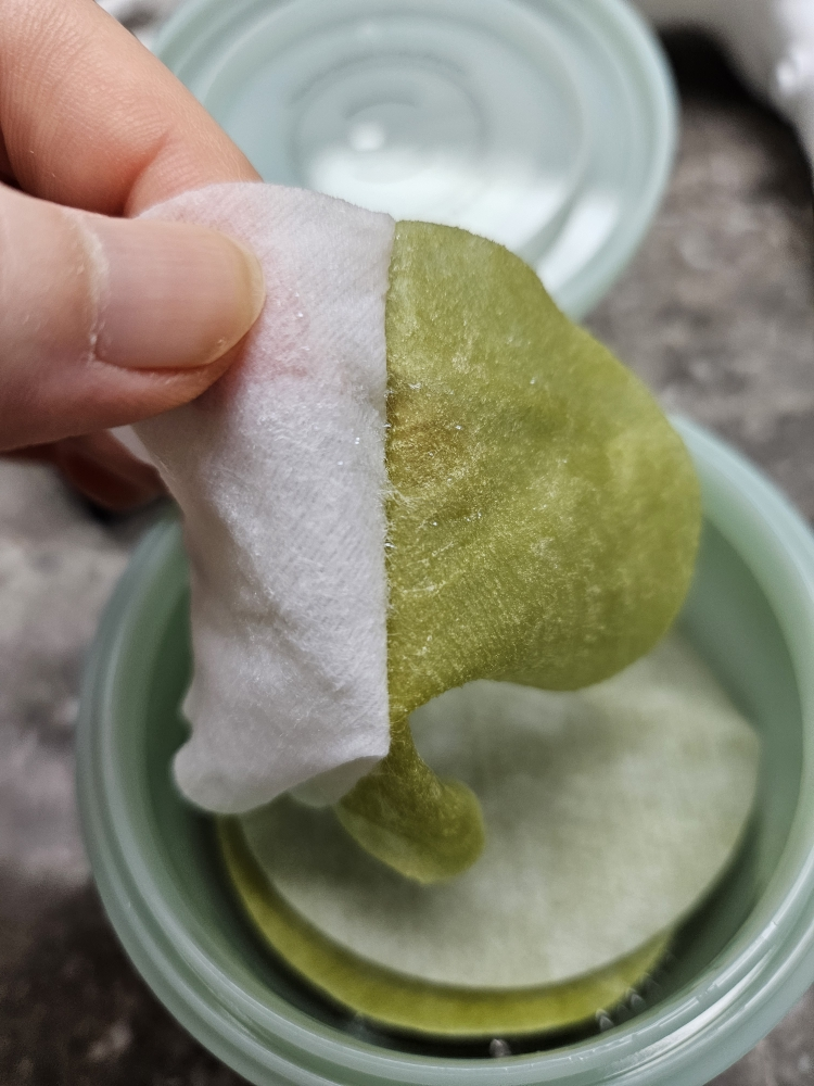 嫩艾草保湿镇静垫的真实用户使用照片