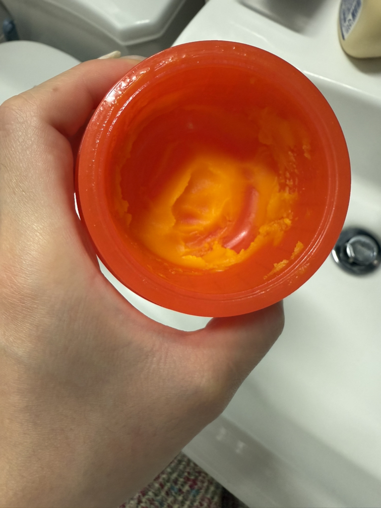 胡萝卜素融化洁面膏的真实用户使用照片