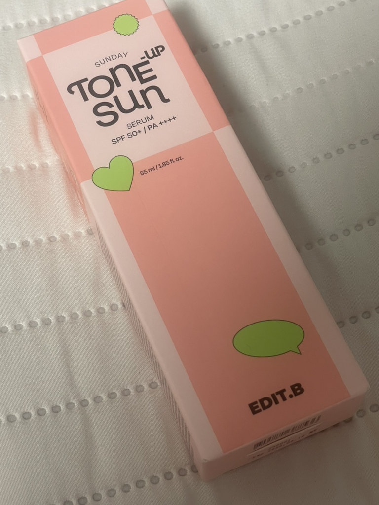 에딧비 (EDIT.B) 선데이 선세럼  [SPF50+/PA++++] [톤업/핑크] review image