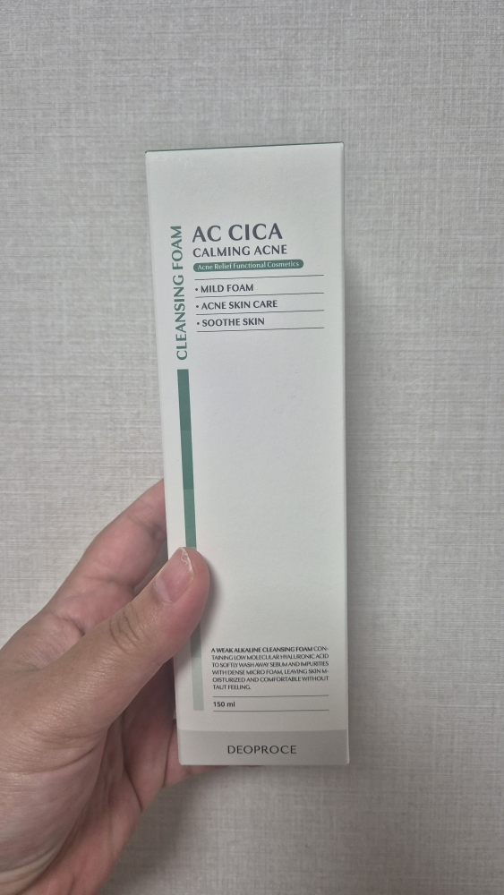 디오프러스 (DEOPROCE) AC 시카 카밍 아크네 클렌징 폼 review image