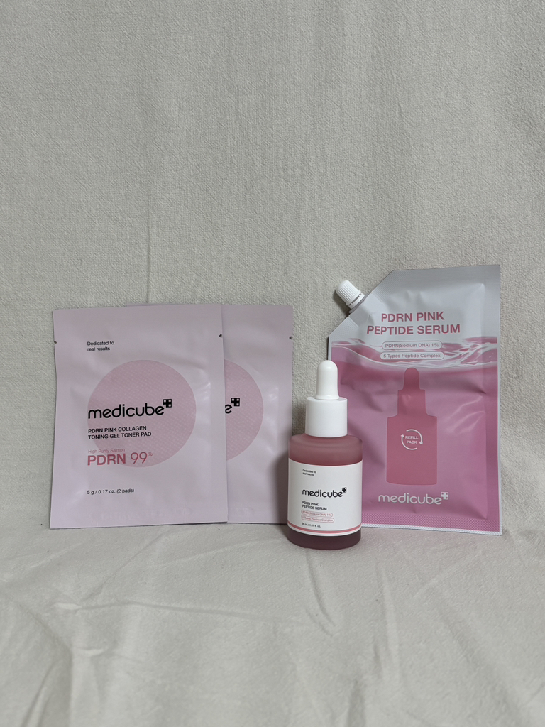 PDRN 粉红色肽原料安瓿的真实用户使用照片